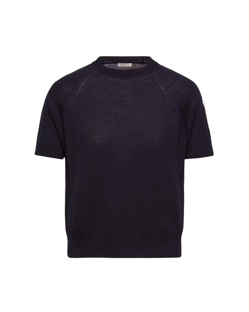 Moncler Blue Round-Neck Knitwear for men
