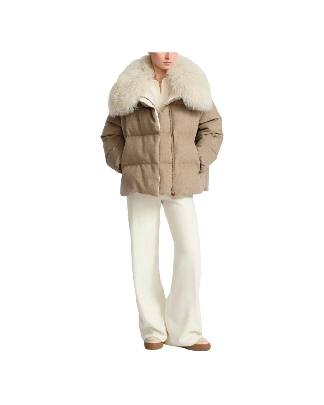 Yves Salomon Natural Winter Jackets