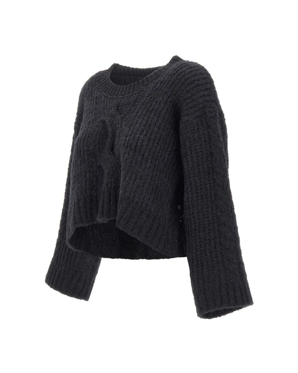Maurizio Mykonos Black Round-Neck Knitwear