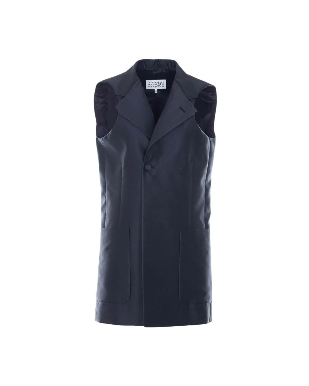 MM6 by Maison Margiela Blue Waistcoats