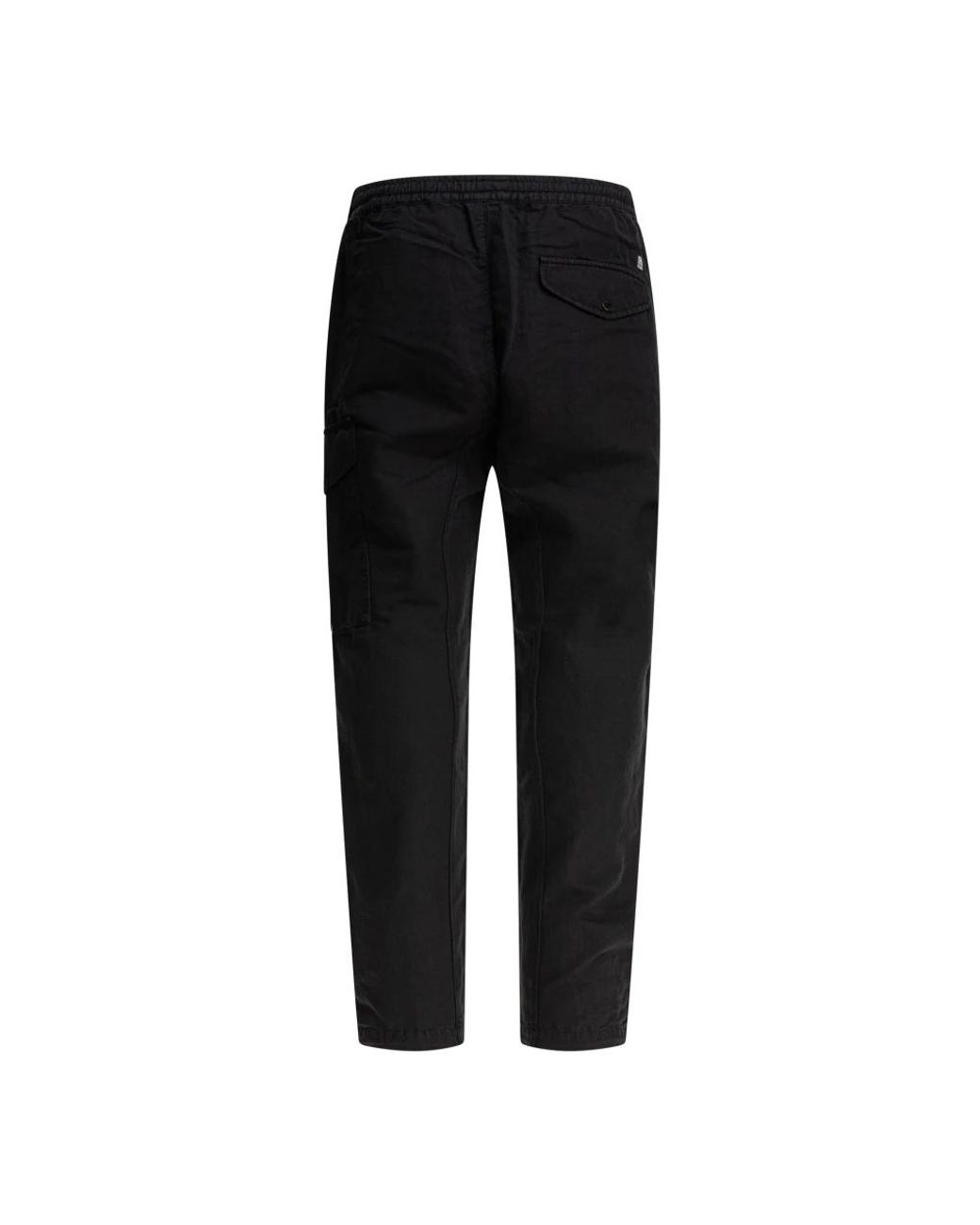 C P Company Black Slim-Fit Trousers for men