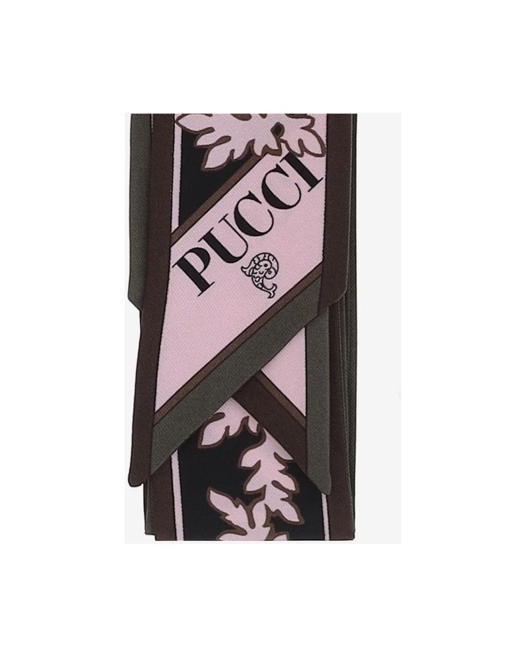 Emilio Pucci Black Silk Scarves