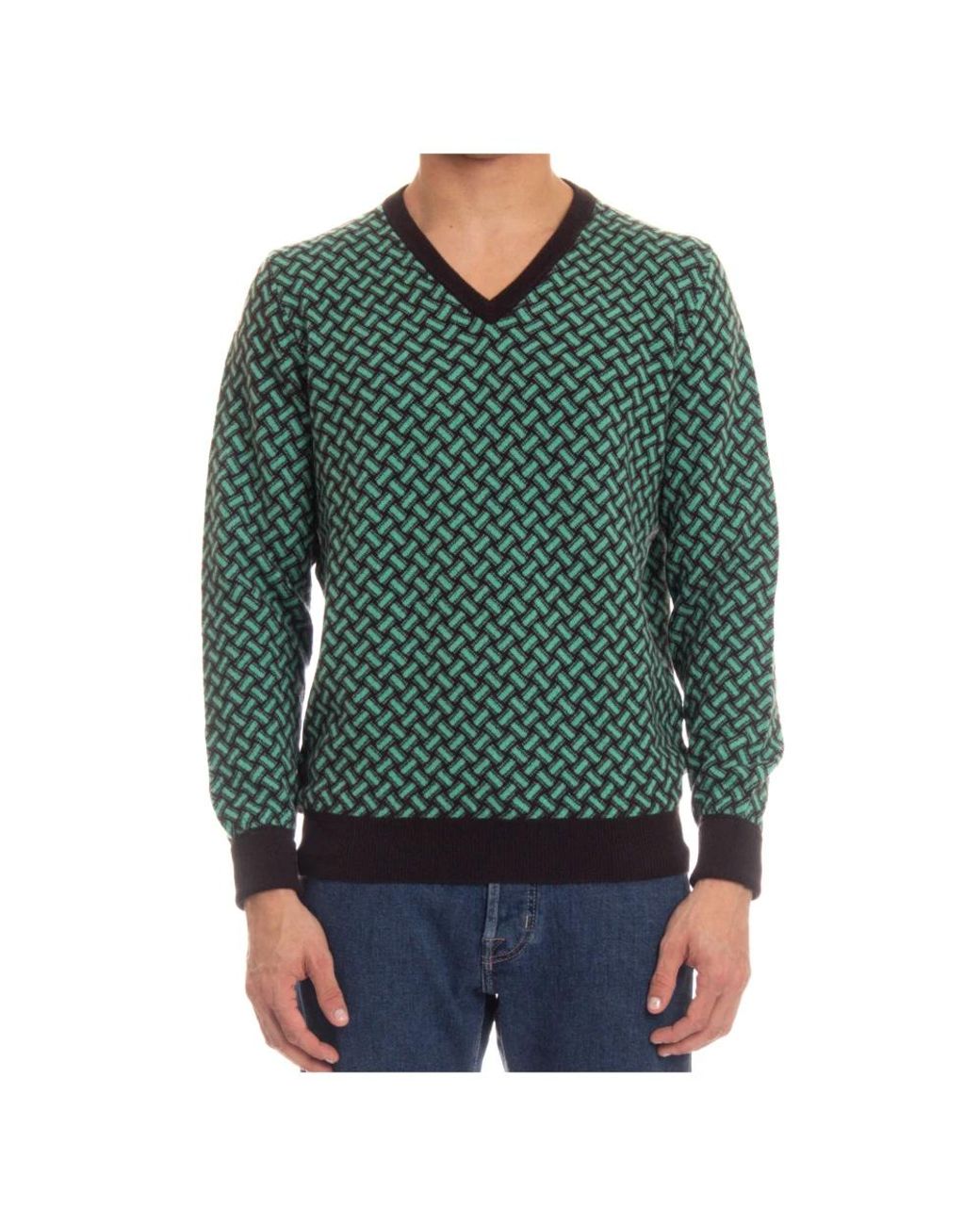 Drumohr Green Cashmere Knitwear for men