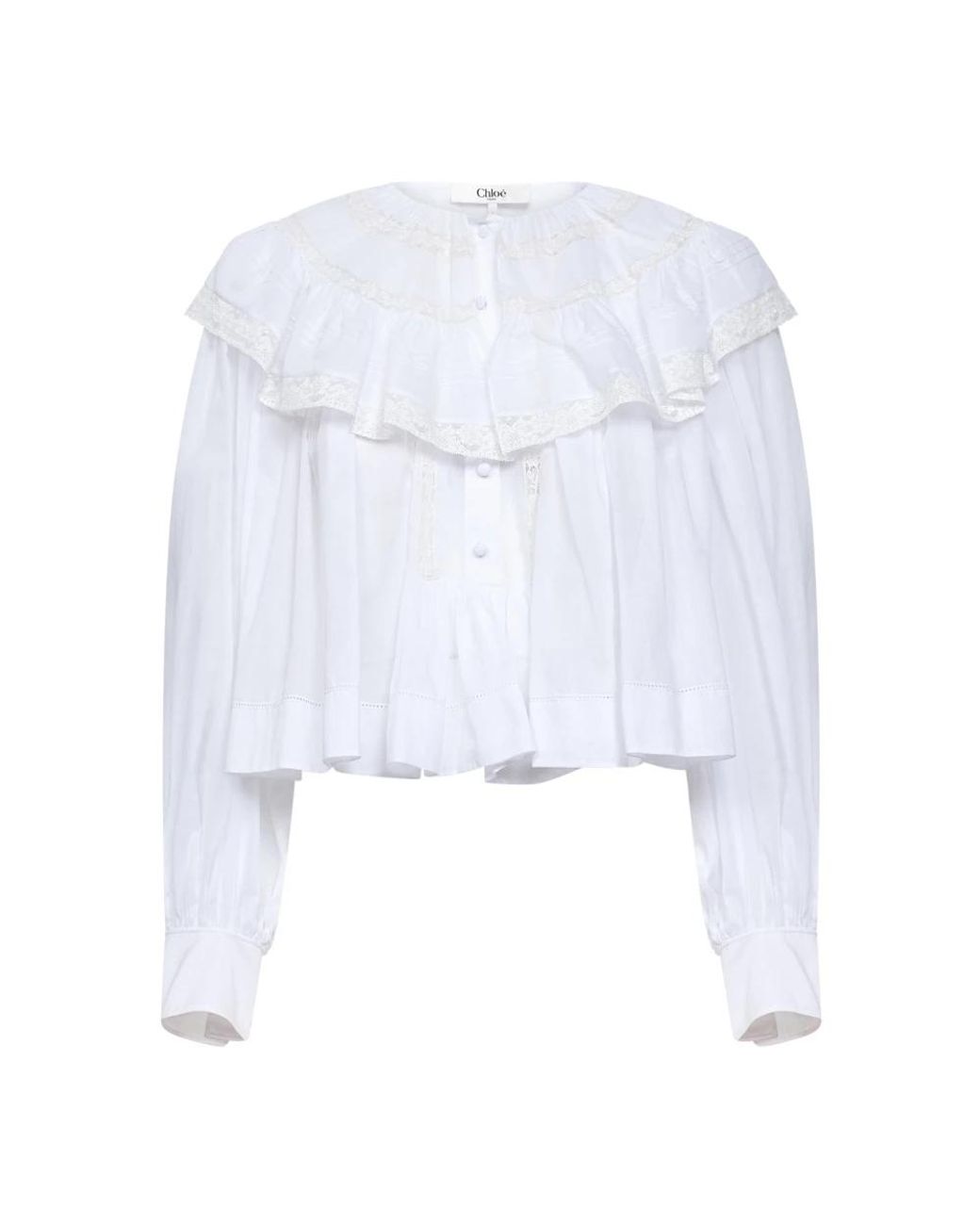 Chloé White Blouses