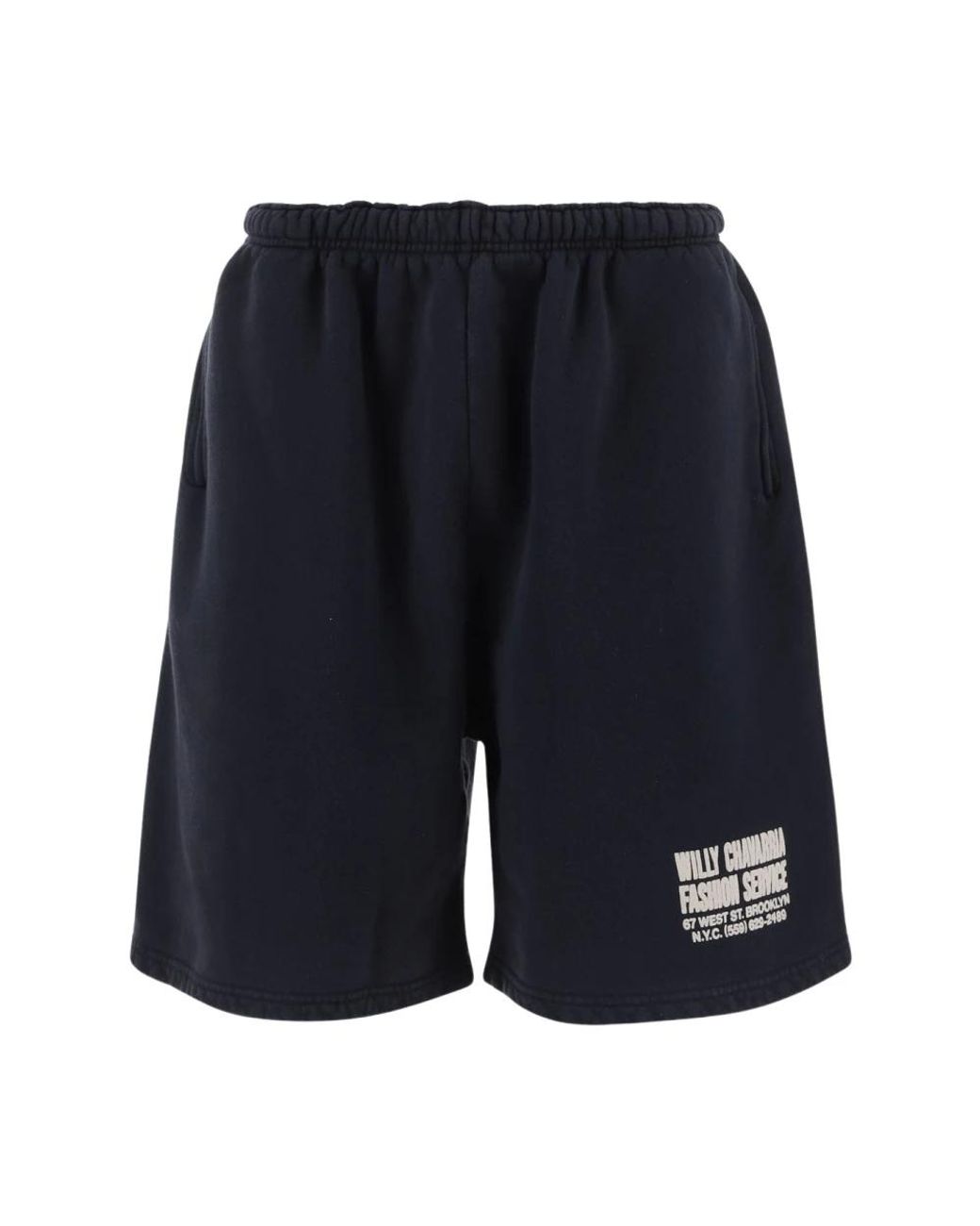 Willy Chavarria Blue Casual Shorts for men