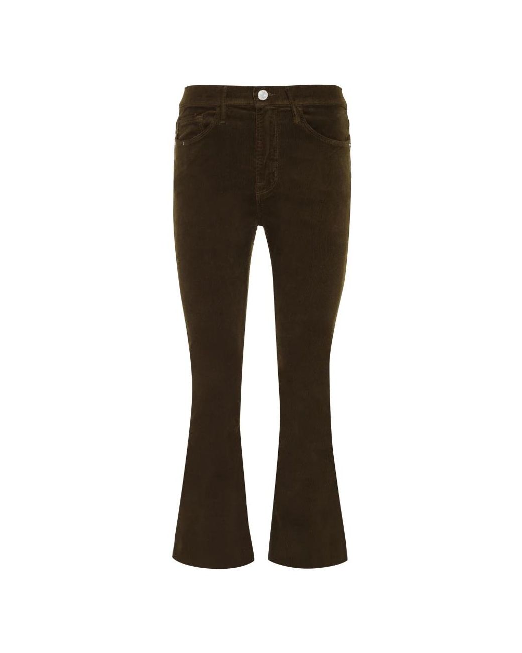 FRAME Brown Cropped Trousers