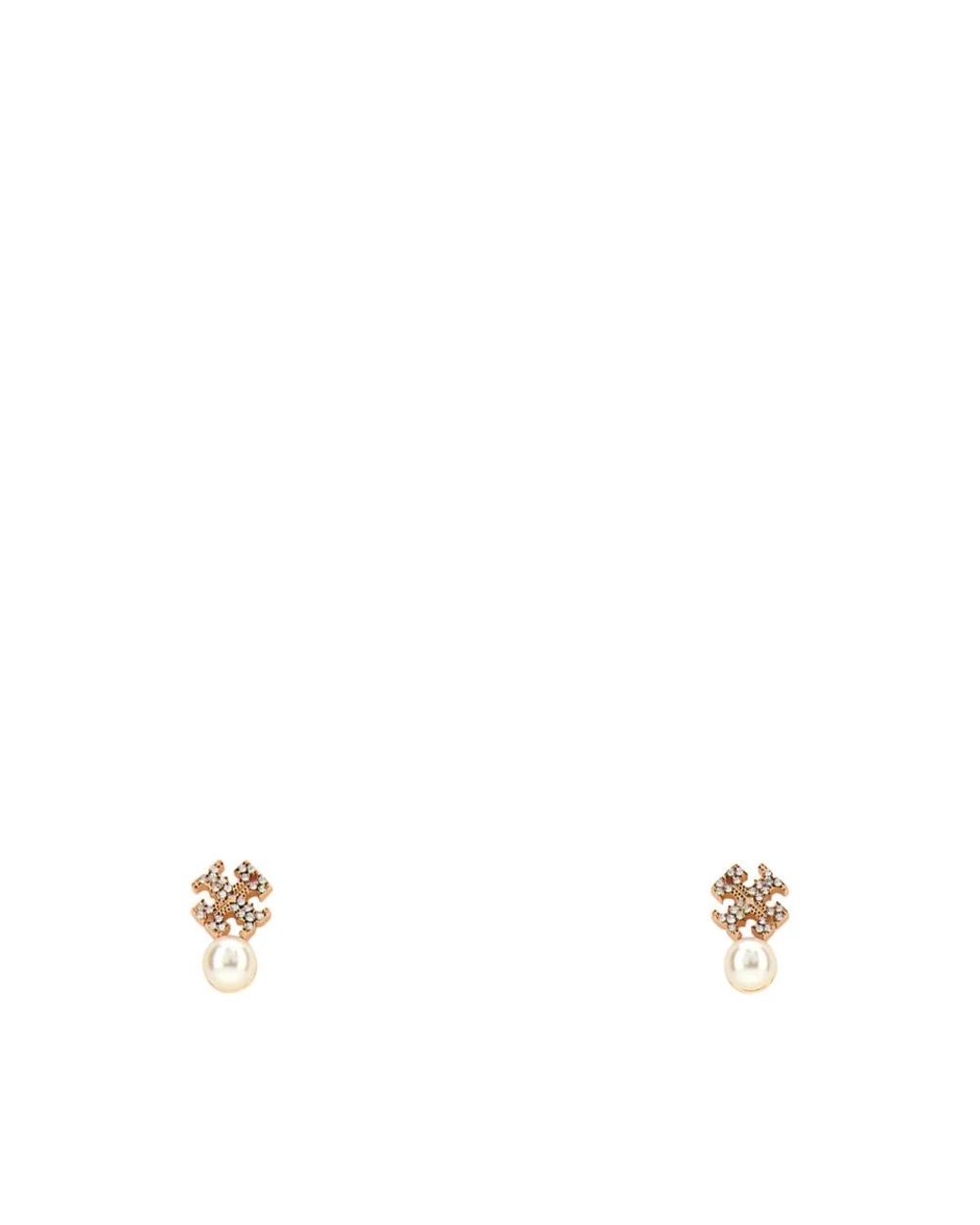 Earrings di Tory Burch in White