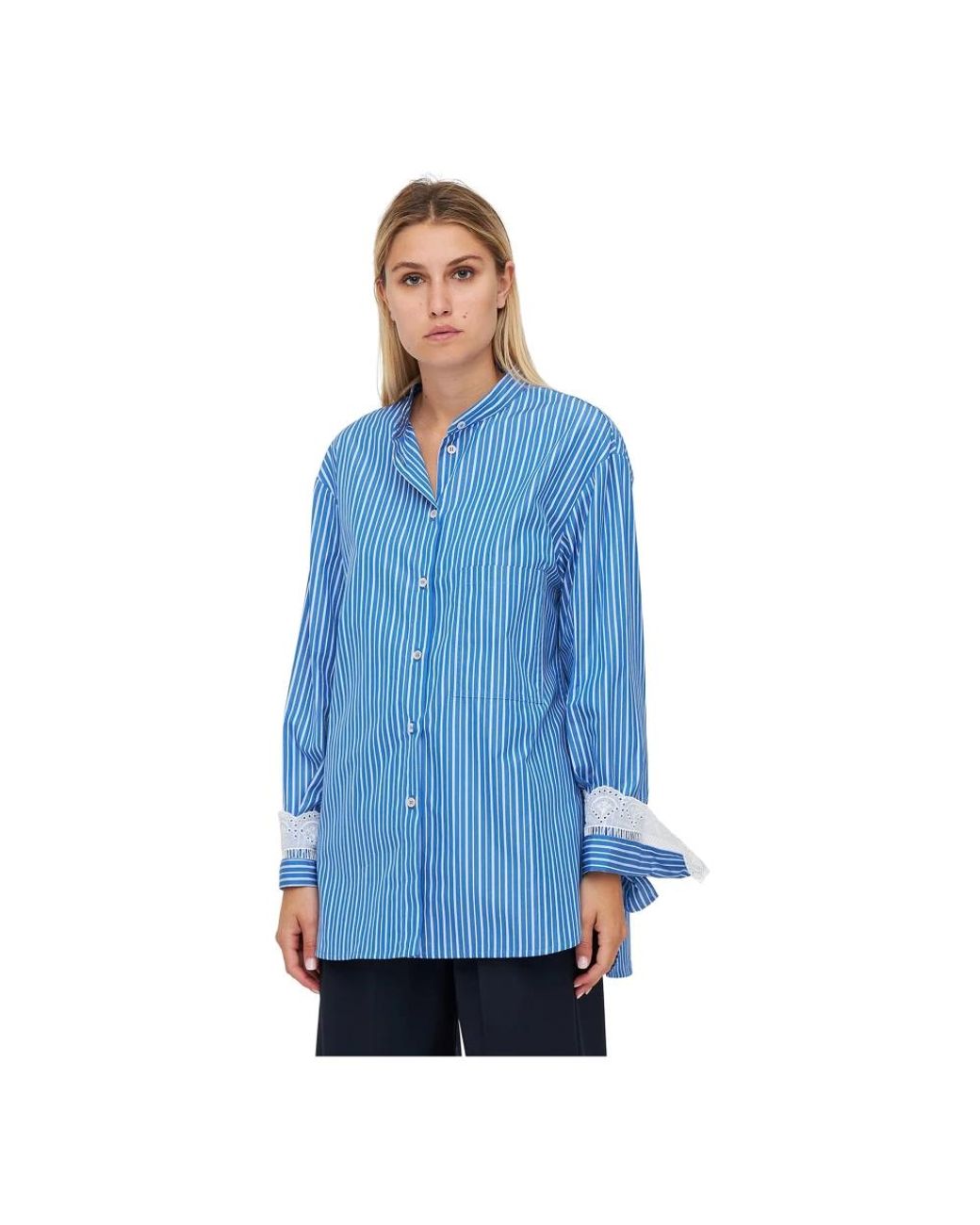 Erika Cavallini Semi Couture Blue Shirts