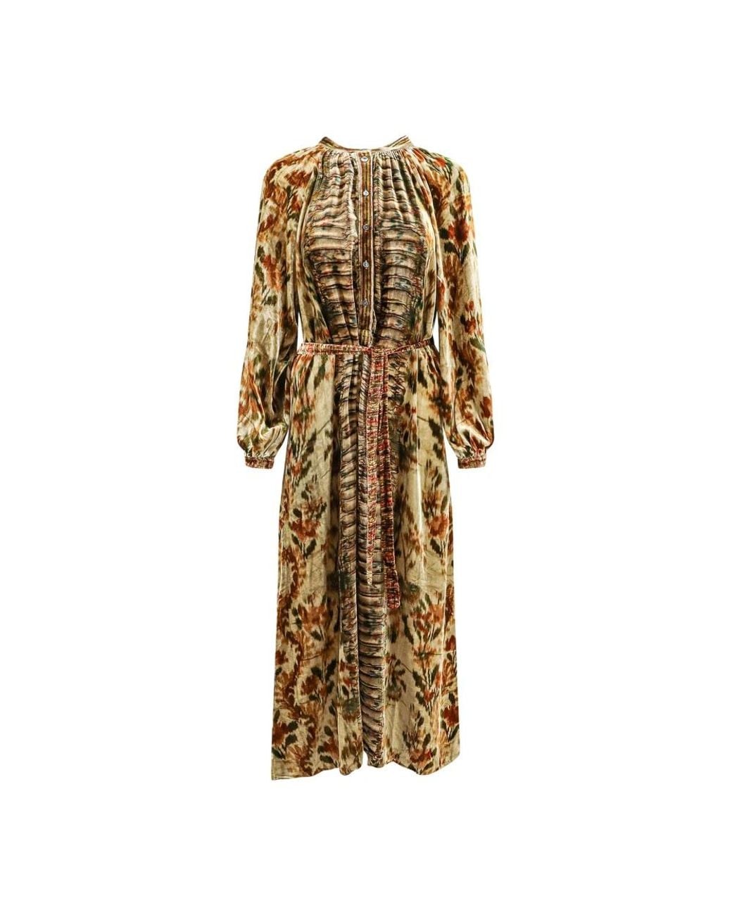 Pierre Louis Mascia Metallic Midi Dresses