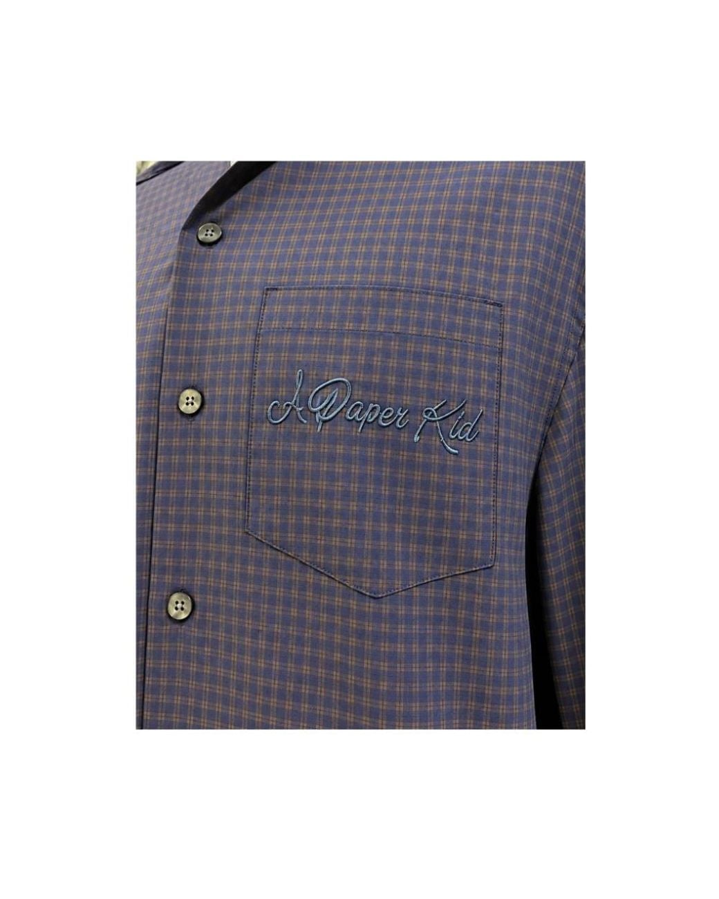 A PAPER KID Blue Casual Shirts for men
