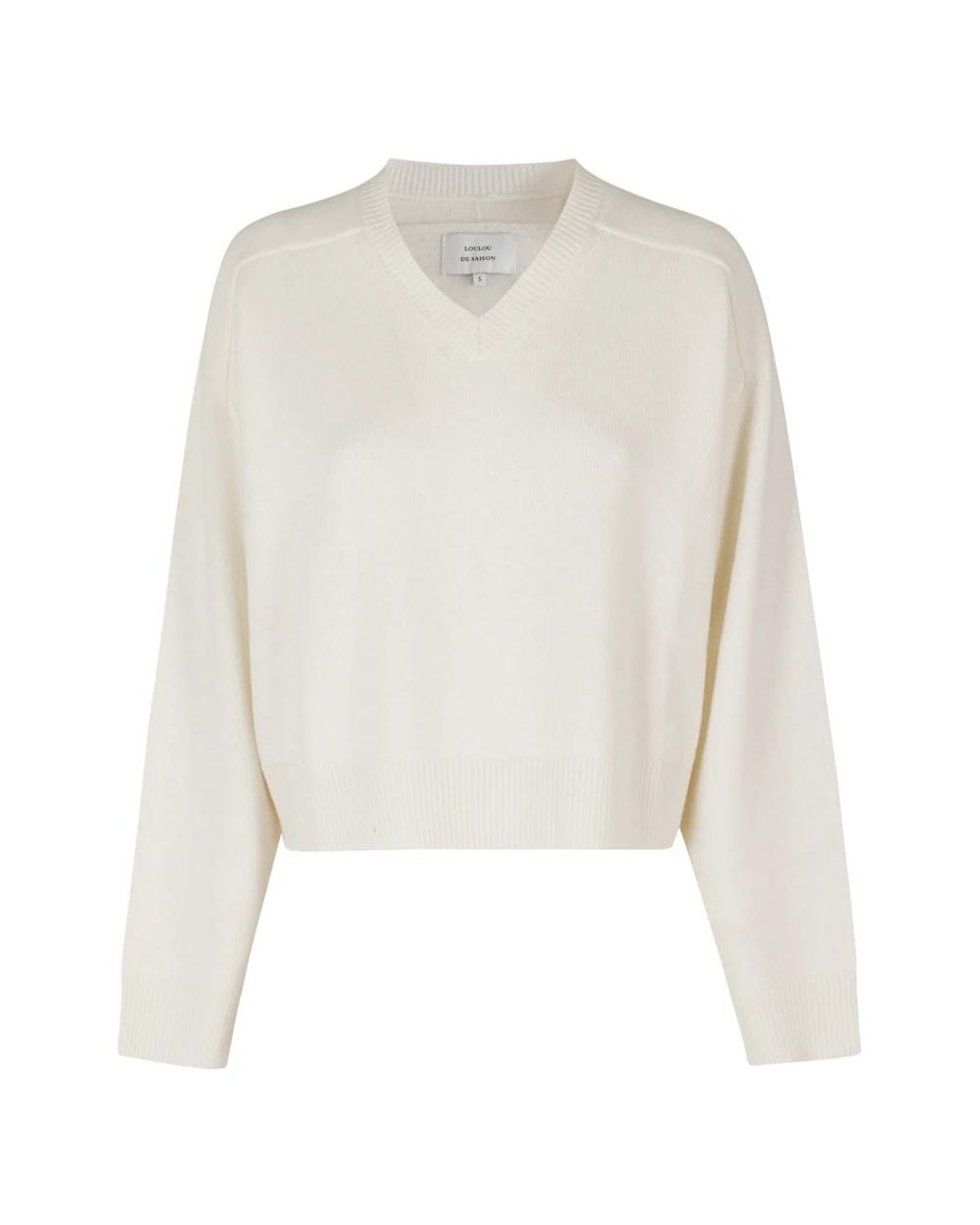 Loulou de Saison White Cashmere Knitwear