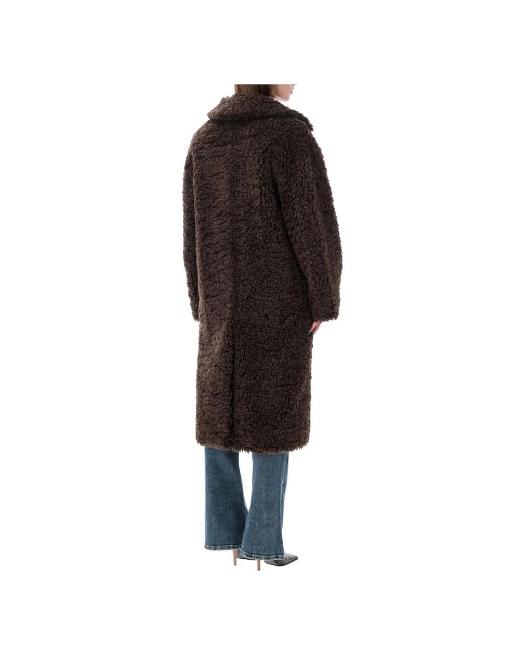Stand Studio Black Faux Fur & Shearling Jackets