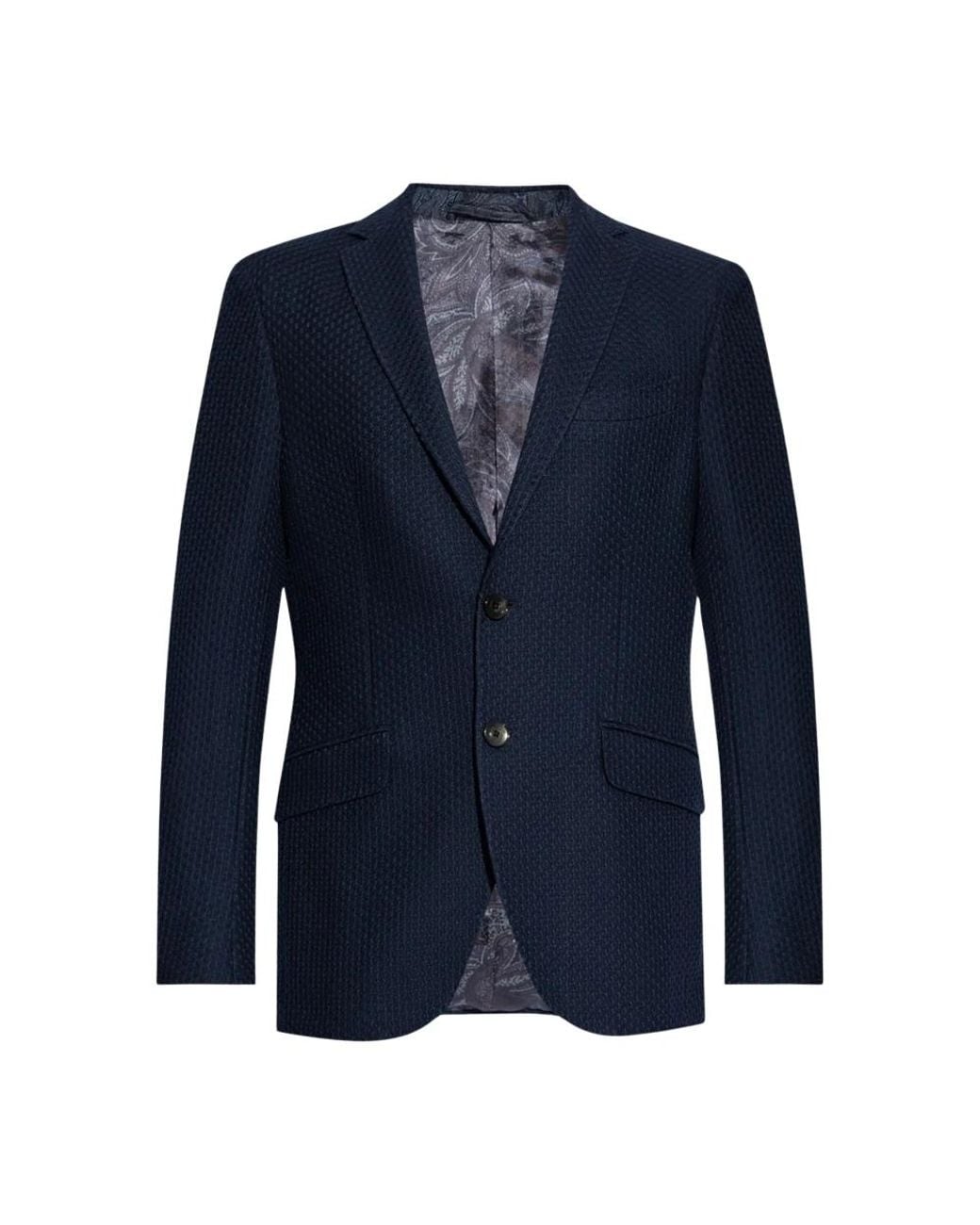 Etro Blue Blazers for men