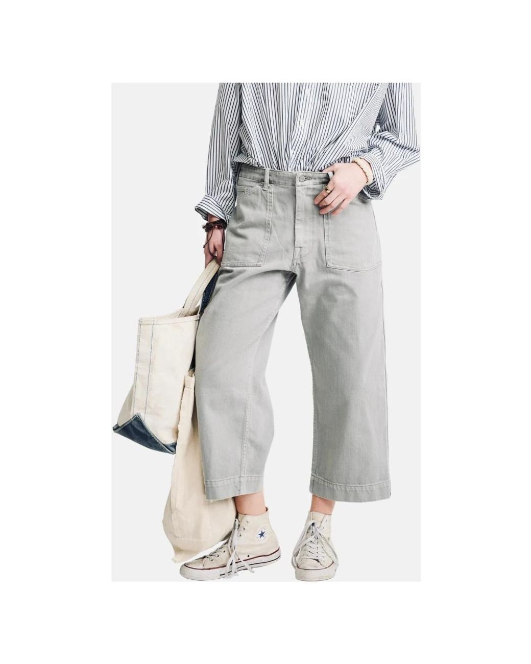 Denimist Gray Cropped Jeans