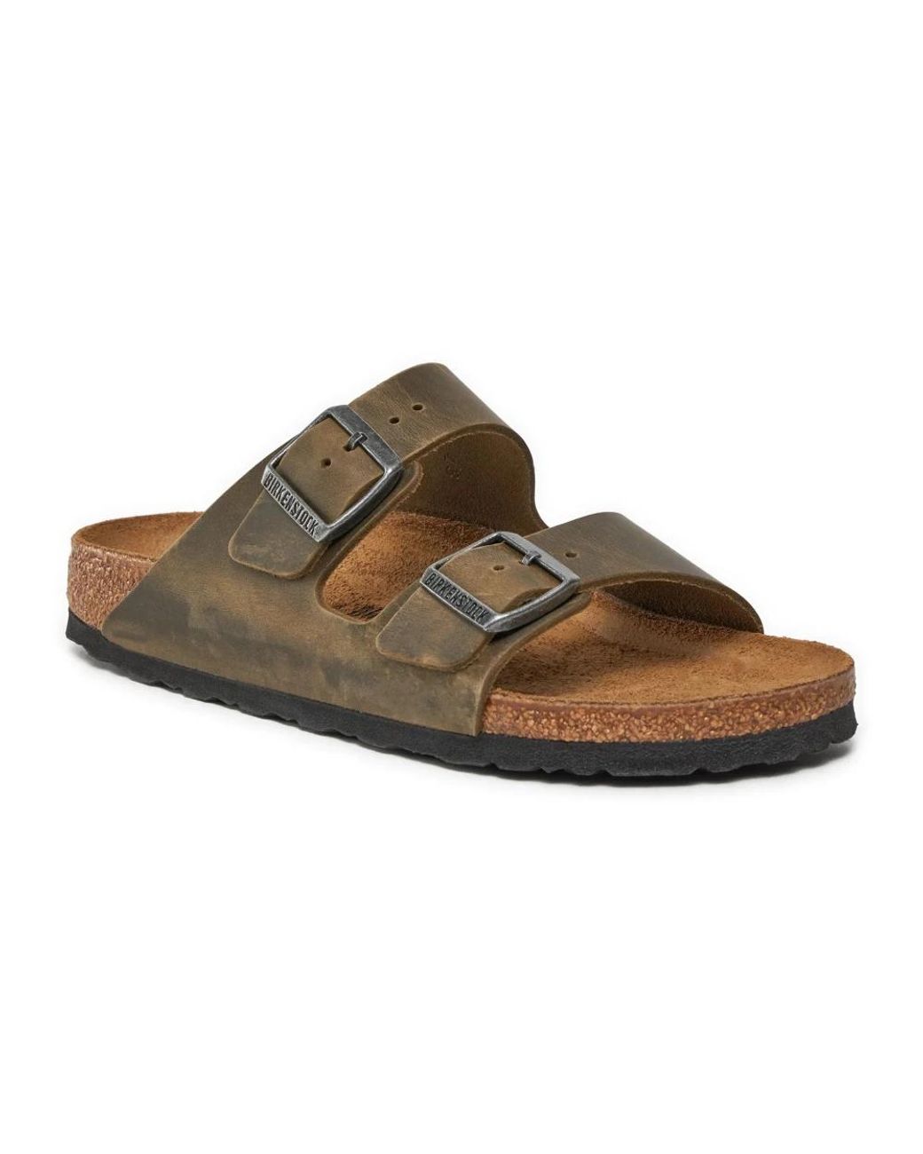 Birkenstock Brown Sliders for men