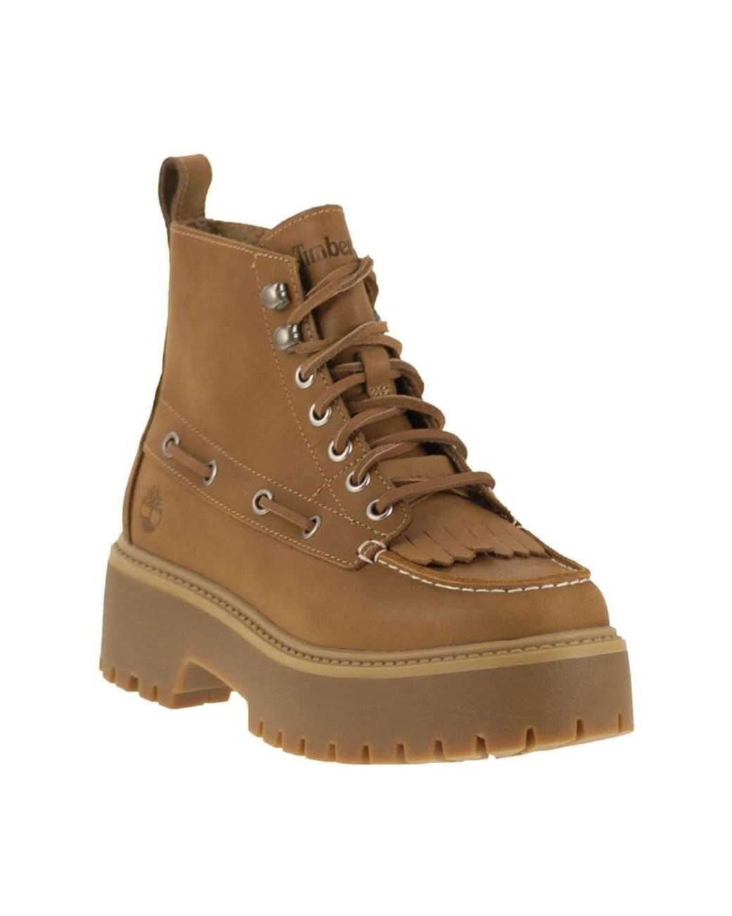 Timberland Brown Lace-Up Boots