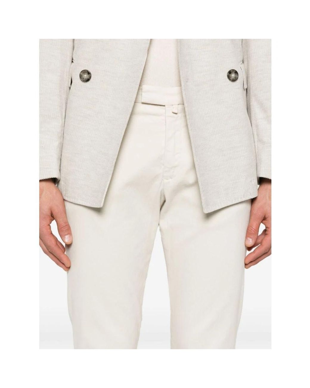 BRIGLIA Natural Slim-Fit Trousers for men