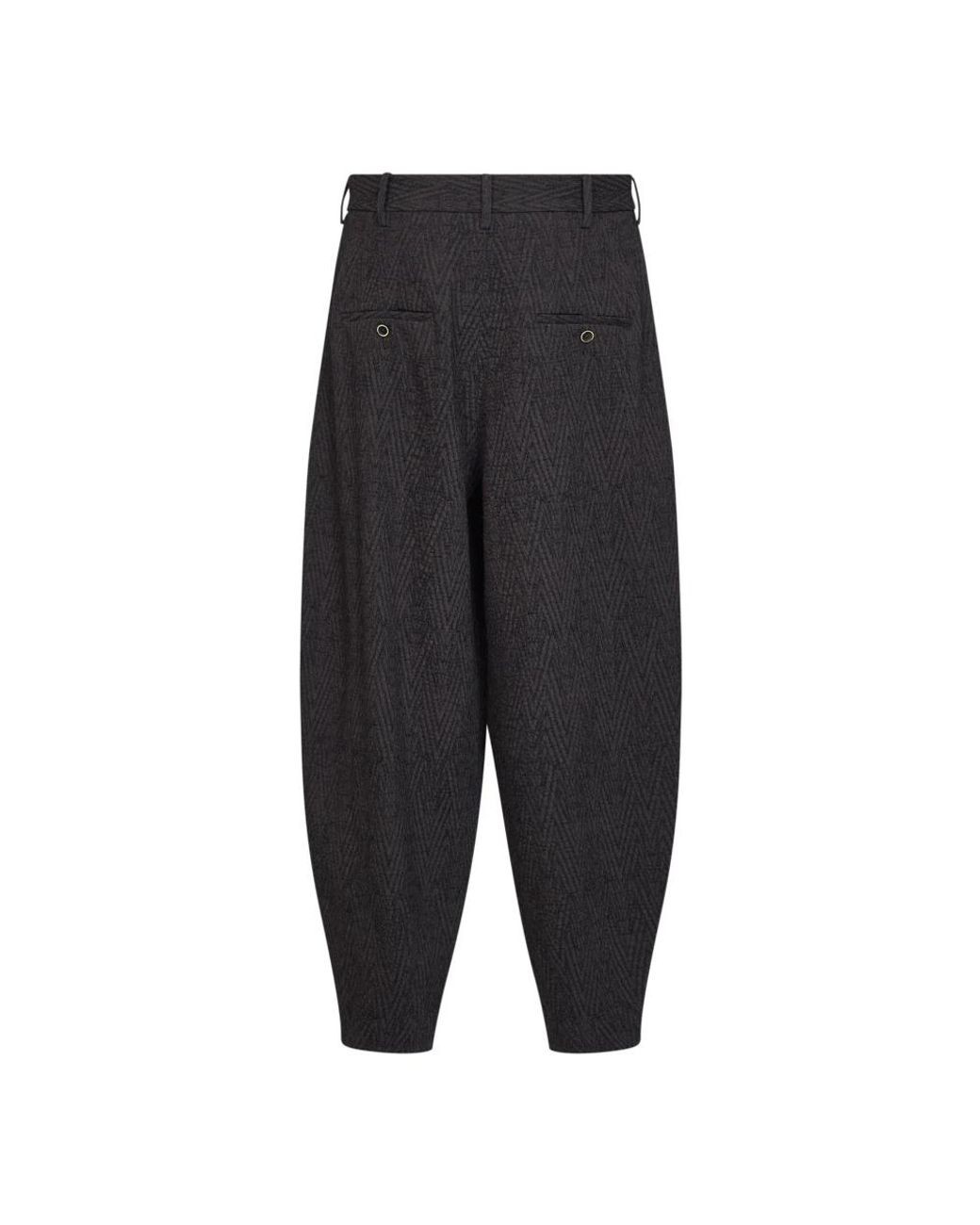 Uma Wang Black Wide Trousers for men