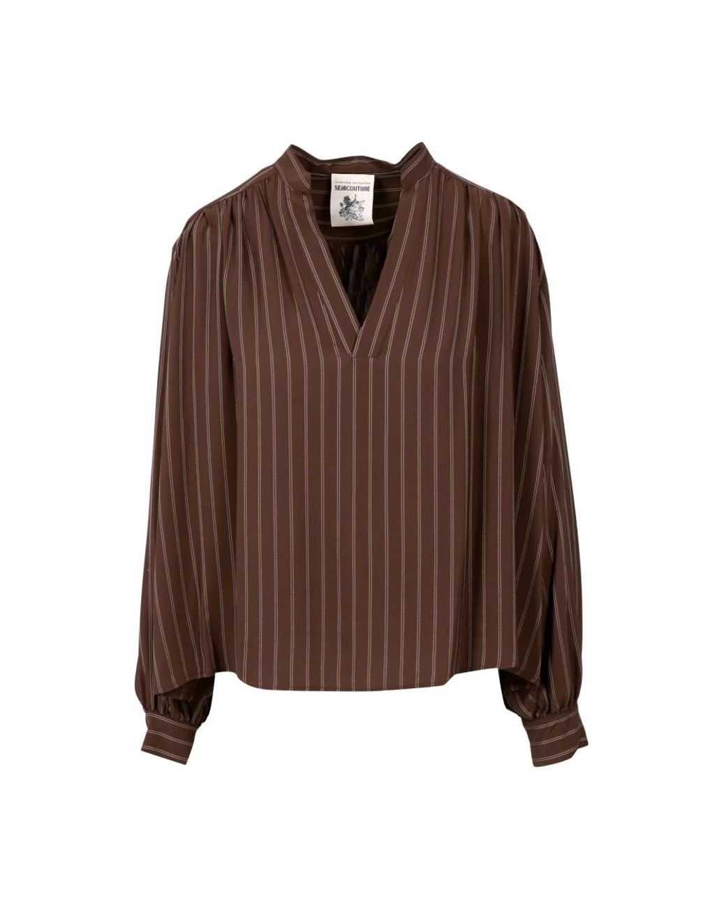 Semicouture Brown Blouses