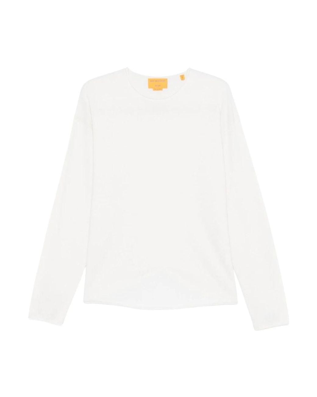 Guest In Residence White Round-Neck Knitwear
