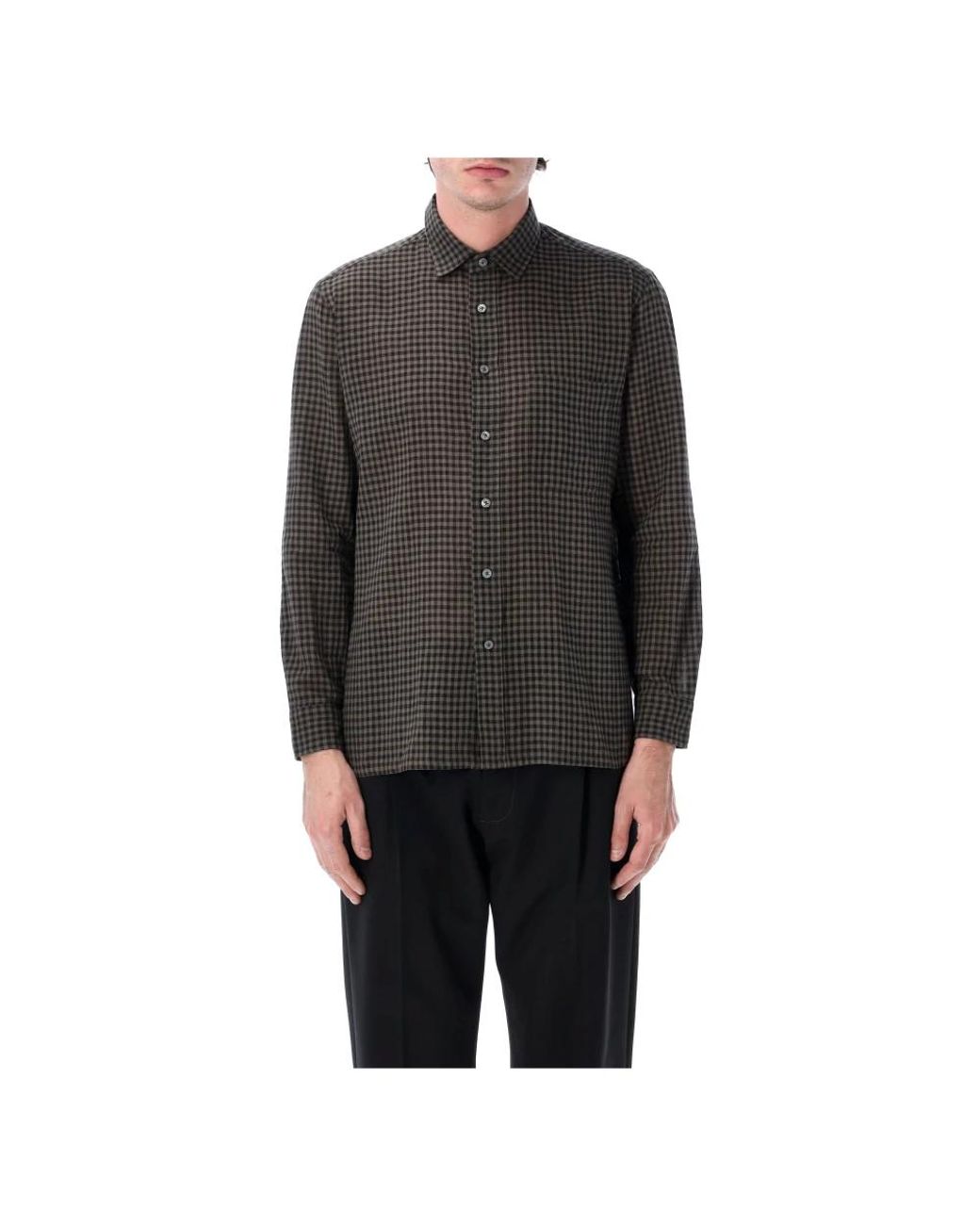 Salvatore Piccolo Black Casual Shirts for men