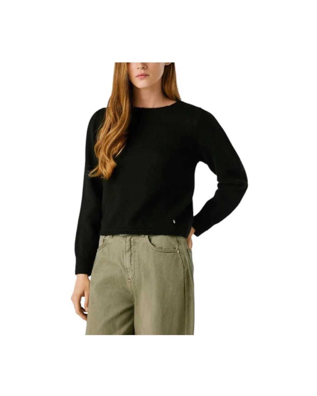 Pepe Jeans Black Round-Neck Knitwear