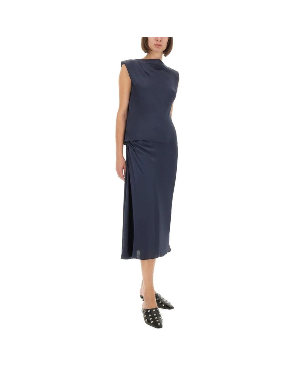 Theory Blue Midi Skirts