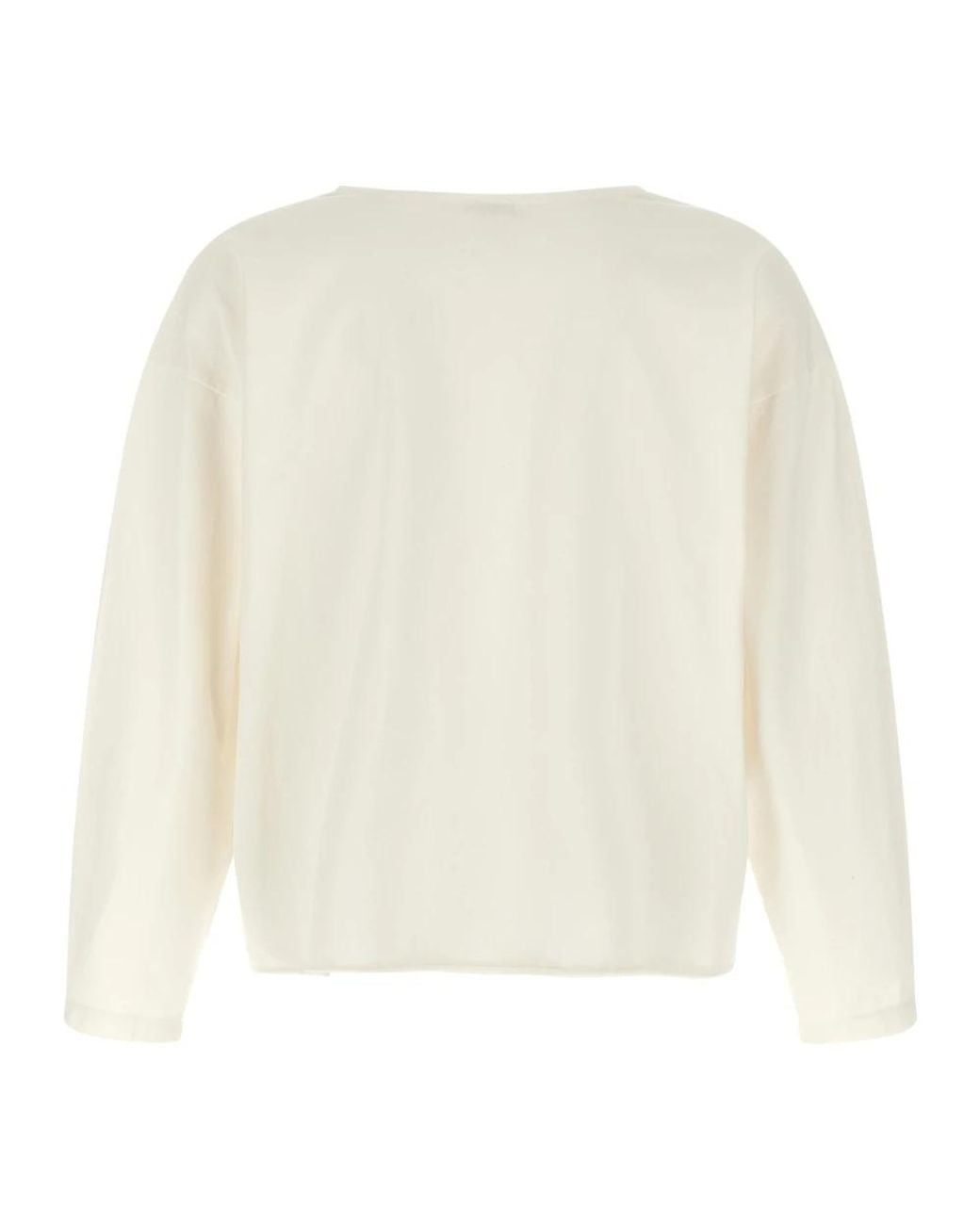 Second/Layer White Long Sleeve T-Shirts for men