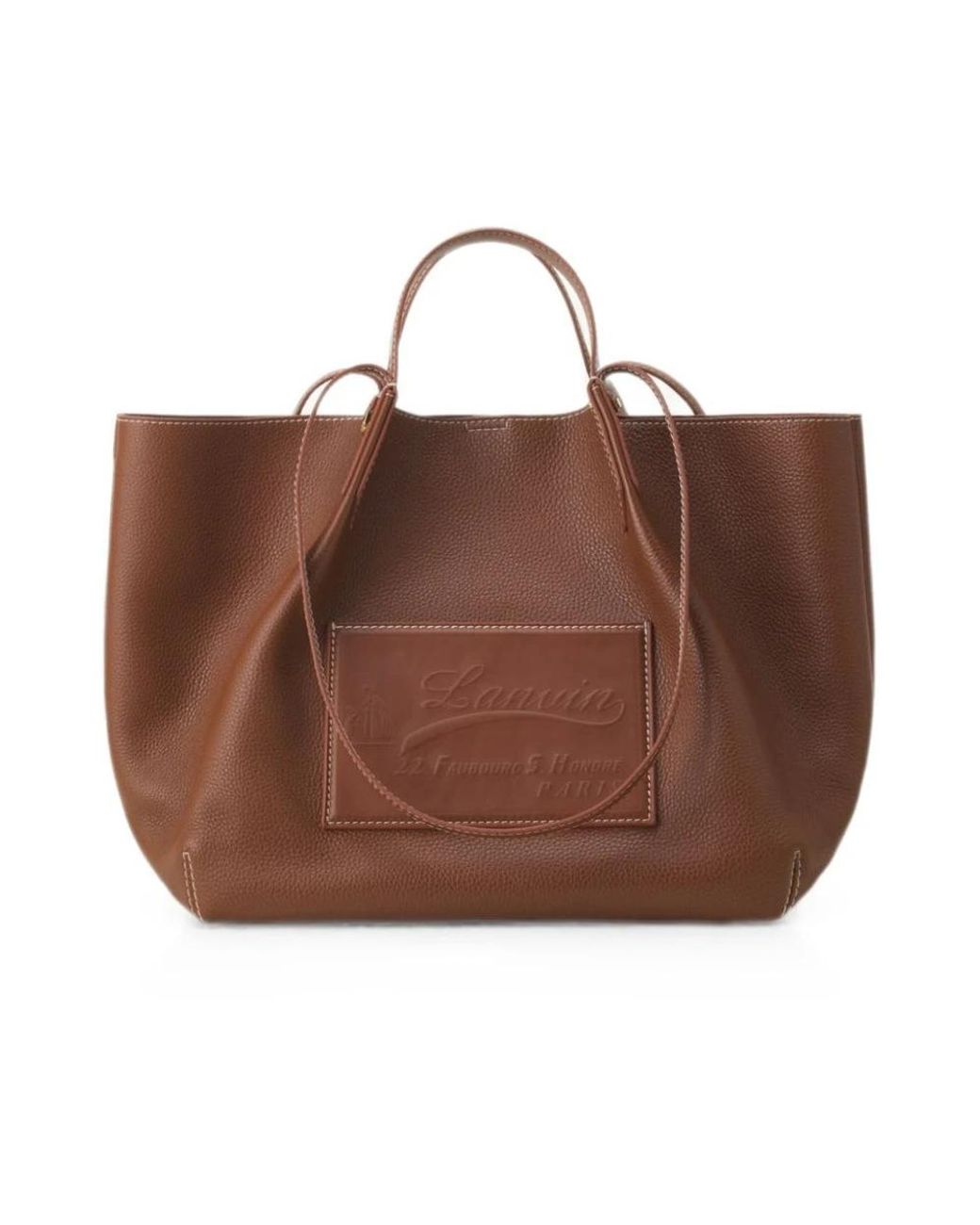 Lanvin Brown Shopping Bags
