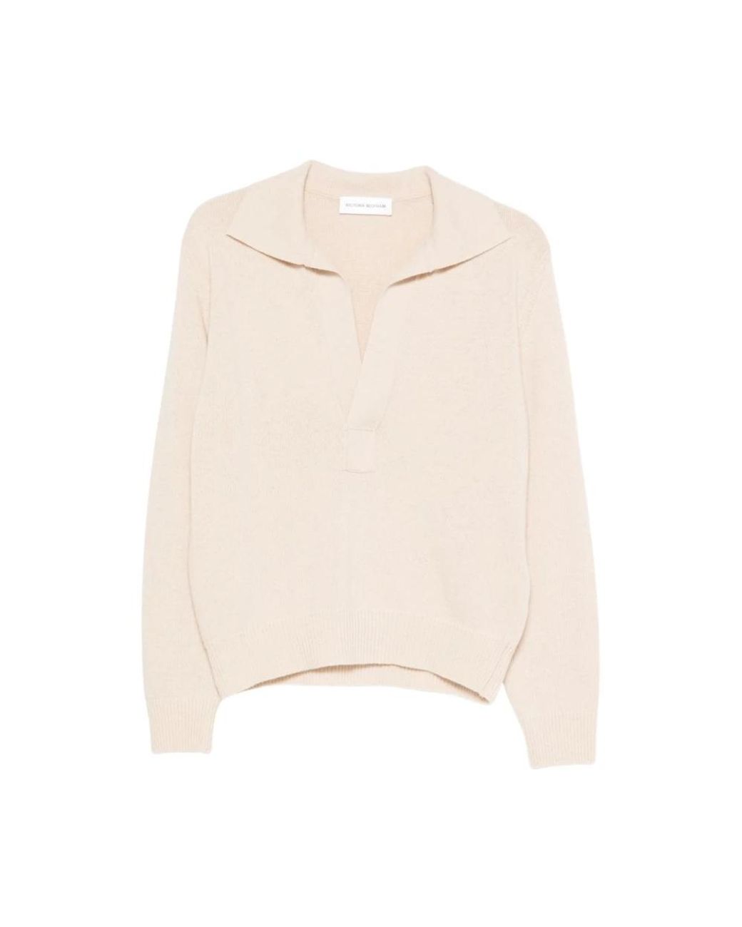 Victoria Beckham Natural Polo Shirts