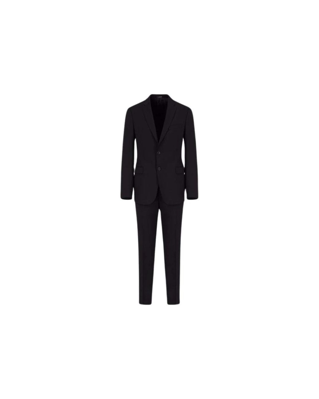Emporio Armani Black Single Breasted Suits for men