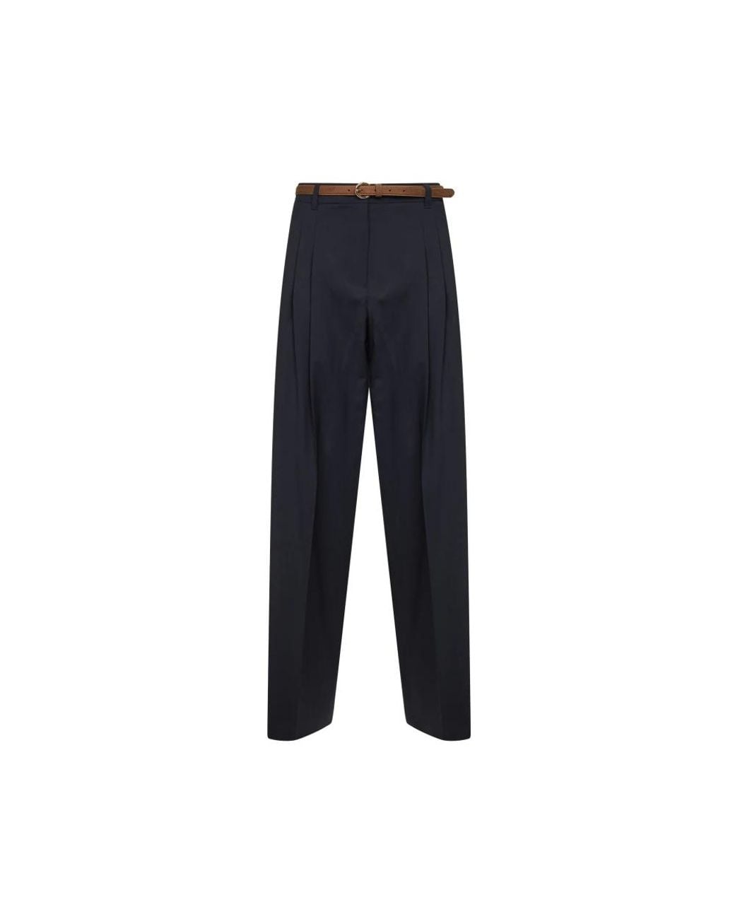 Max Mara Blue Wide Trousers