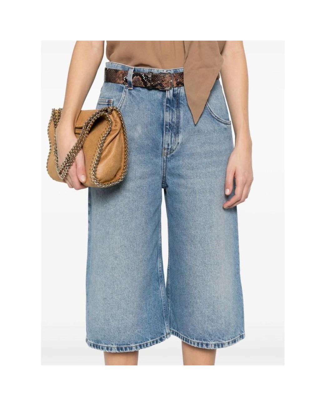 Stella McCartney Blue Denim Shorts