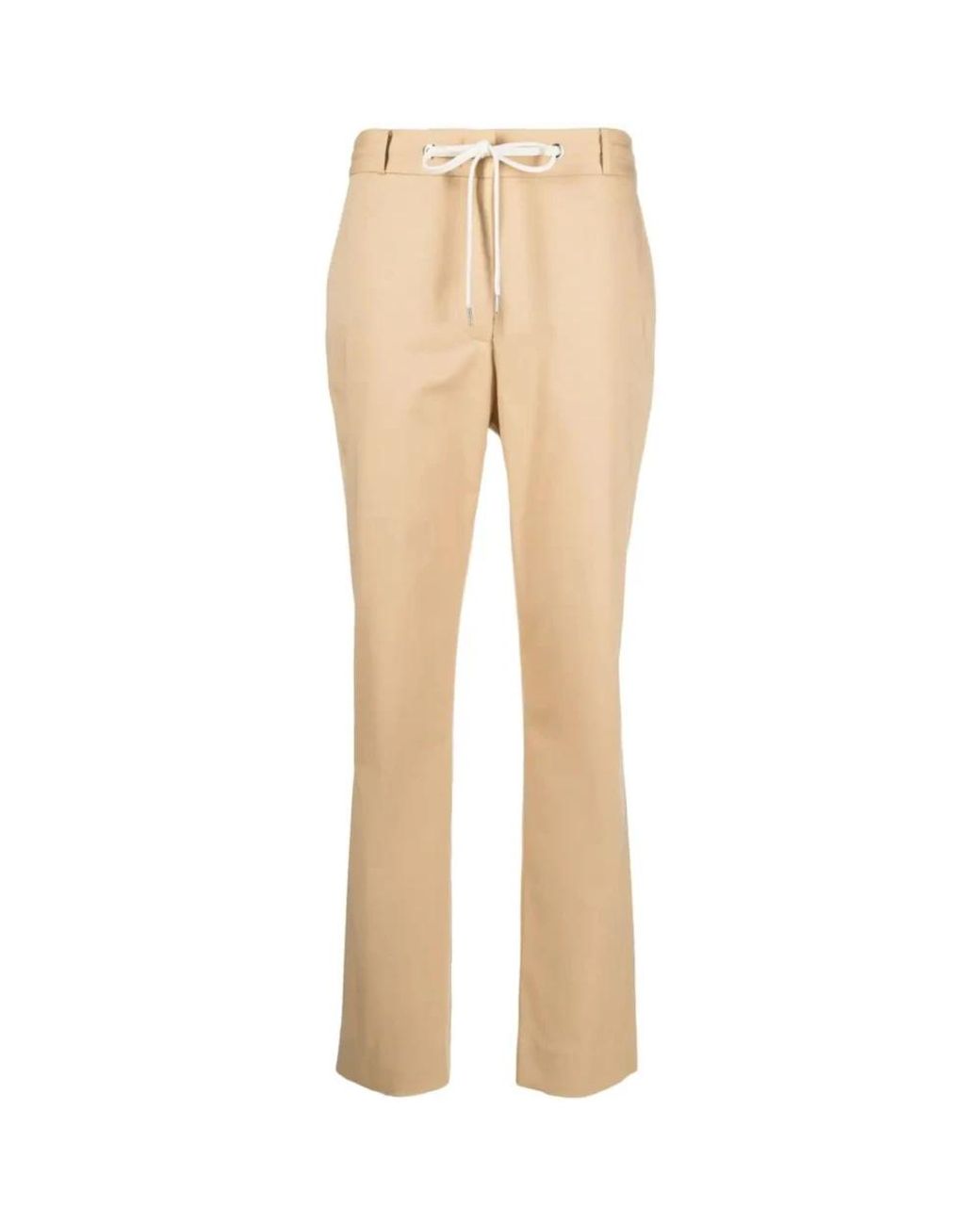 Eleventy Natural Cropped Trousers