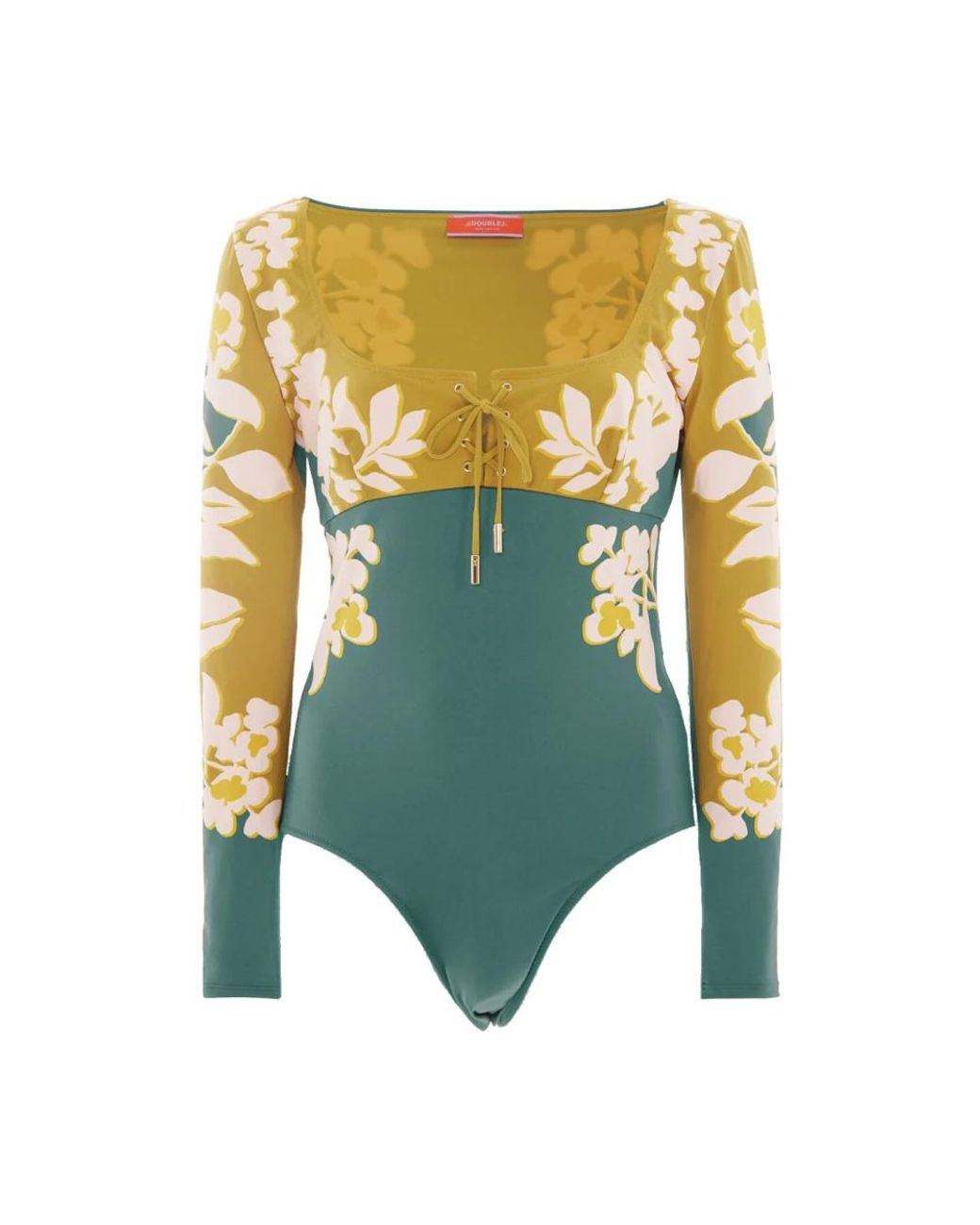 LaDoubleJ Tops ,Veelkleurig ,Jasmine Sunset Suit in het Green