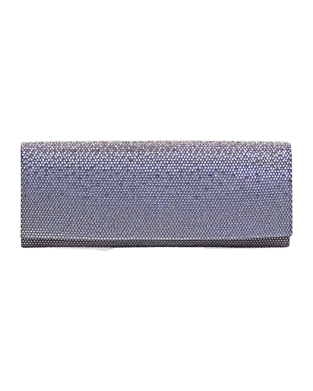 Gedebe Blue Kristallumschlagtasche