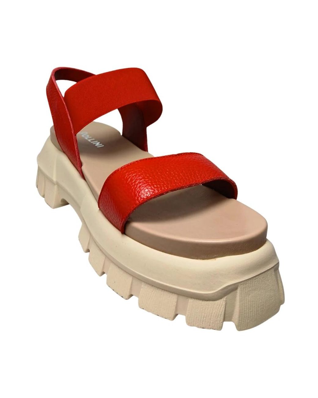 Flat Sandals di Pollini in Red