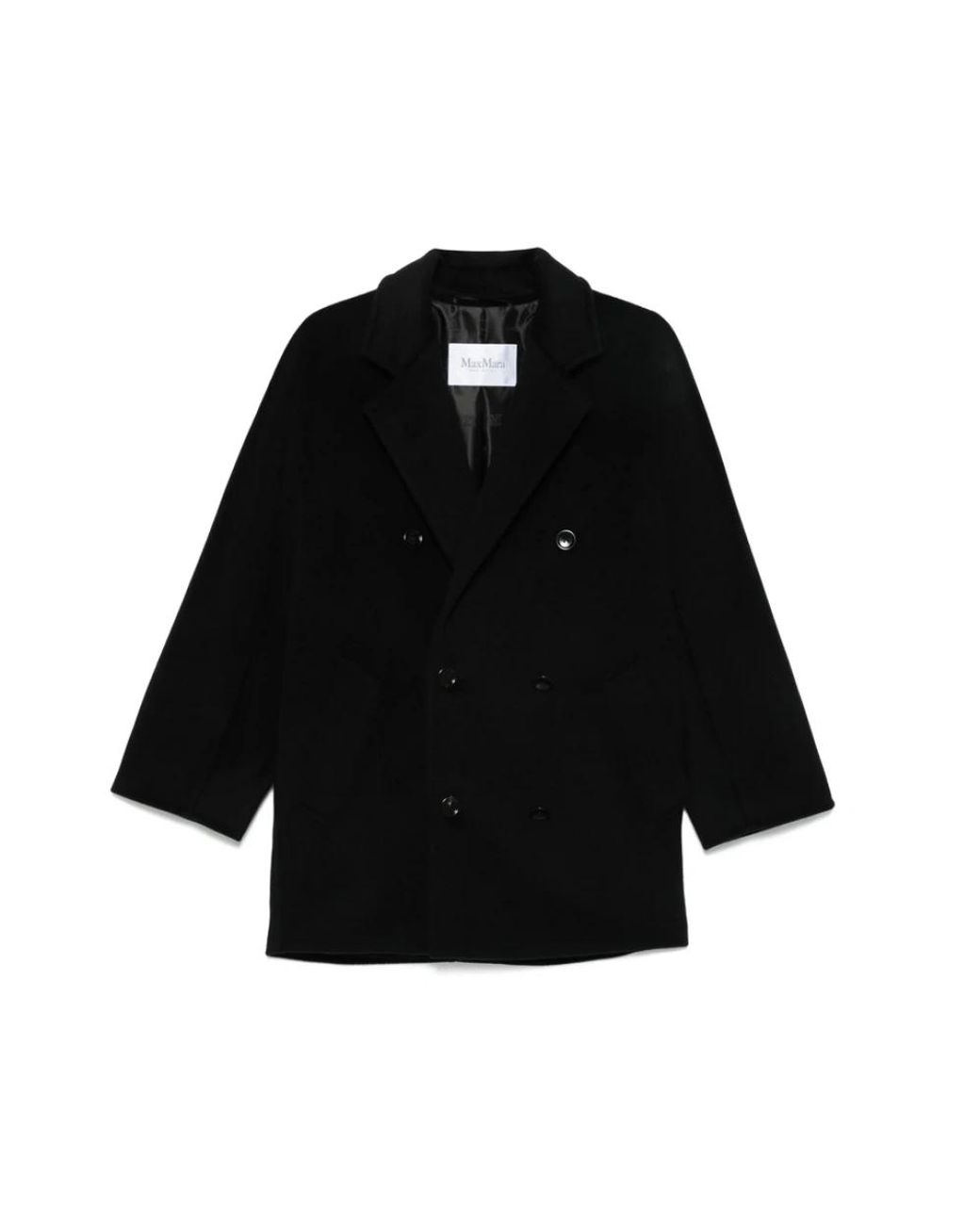 Max Mara Rebus Coat in het Black