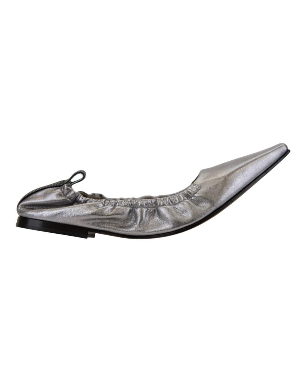 Brunello Cucinelli Gray Ballerina Shoes