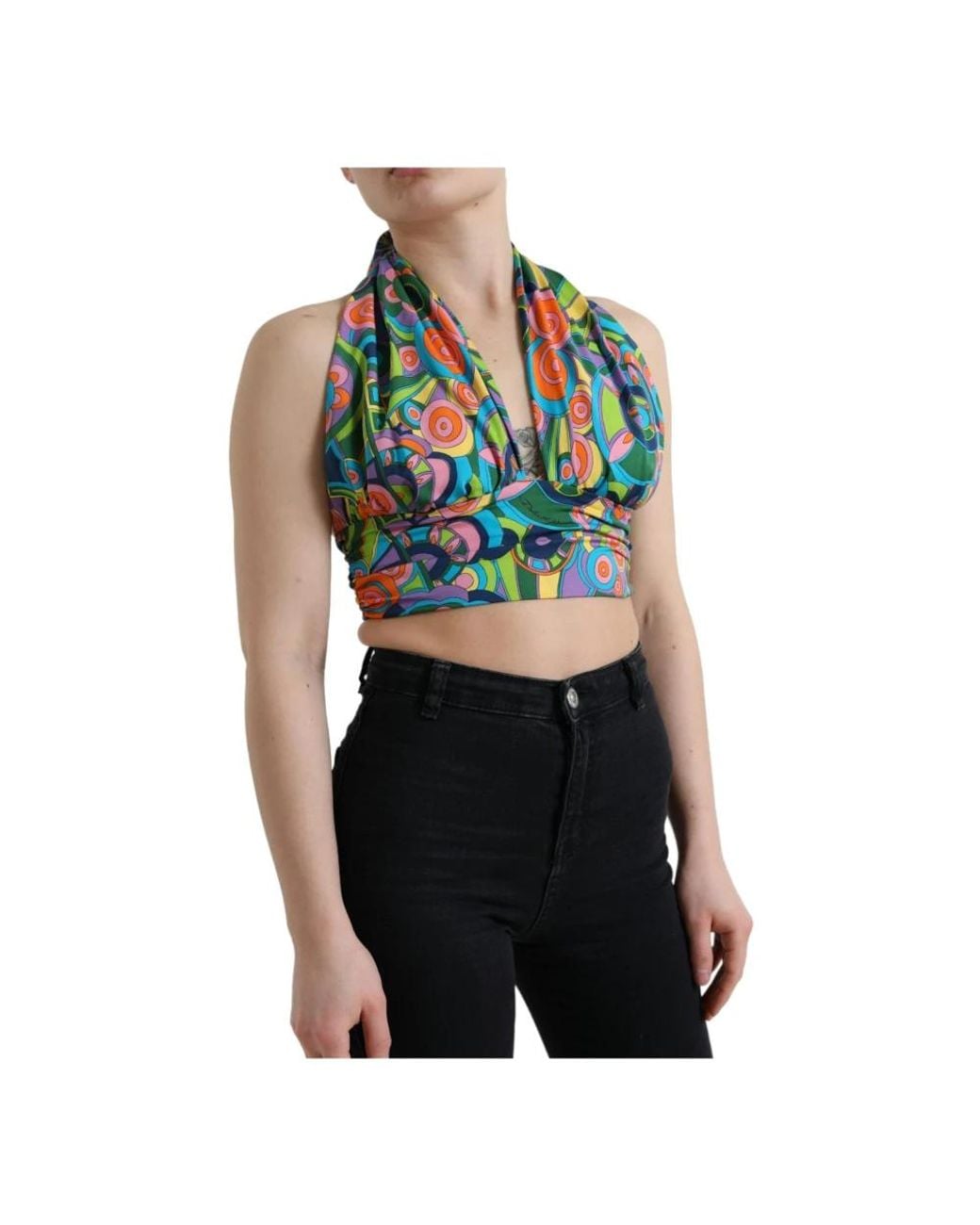 Dolce & Gabbana Green Sleeveless Tops