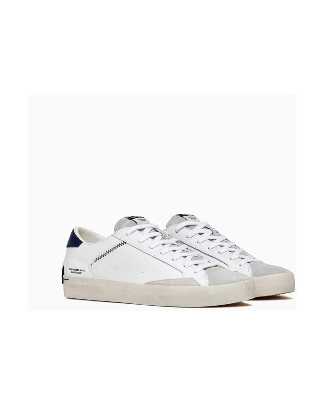 Crime London White Sneakers for men