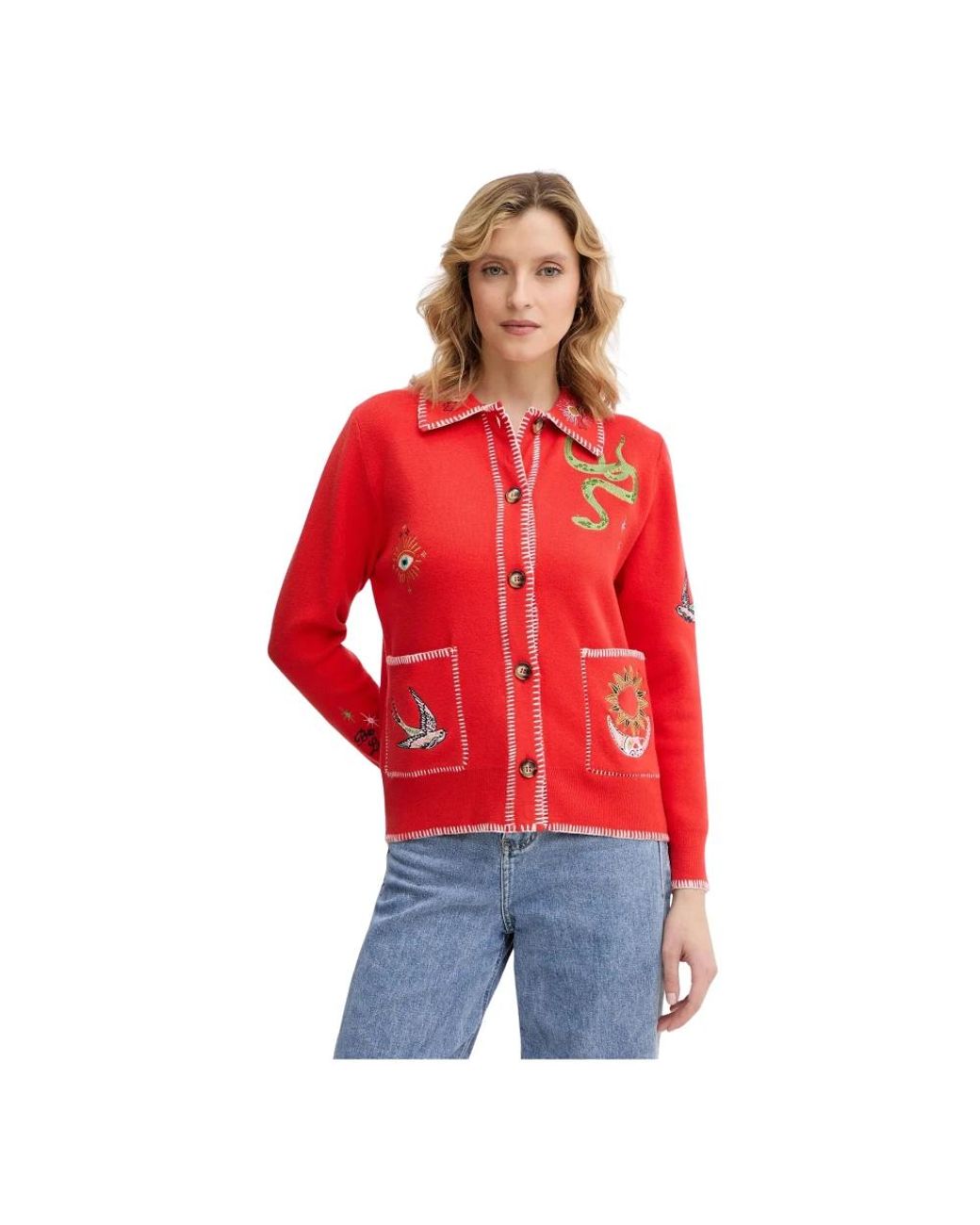 Cardigans Never Fully Dressed de color Red