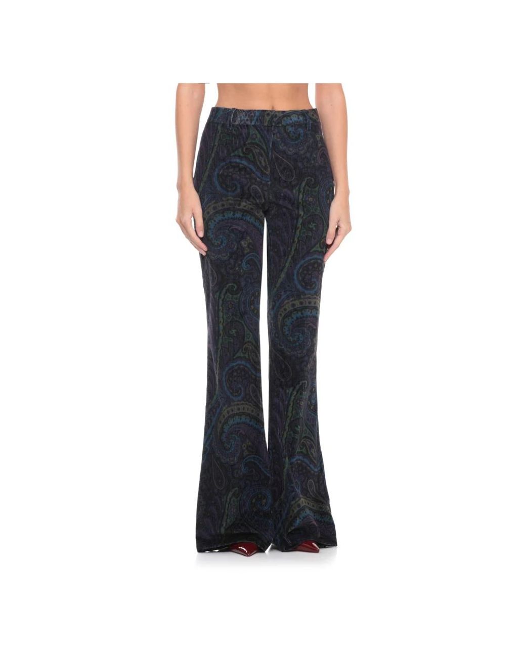 Etro Blue Wide Trousers