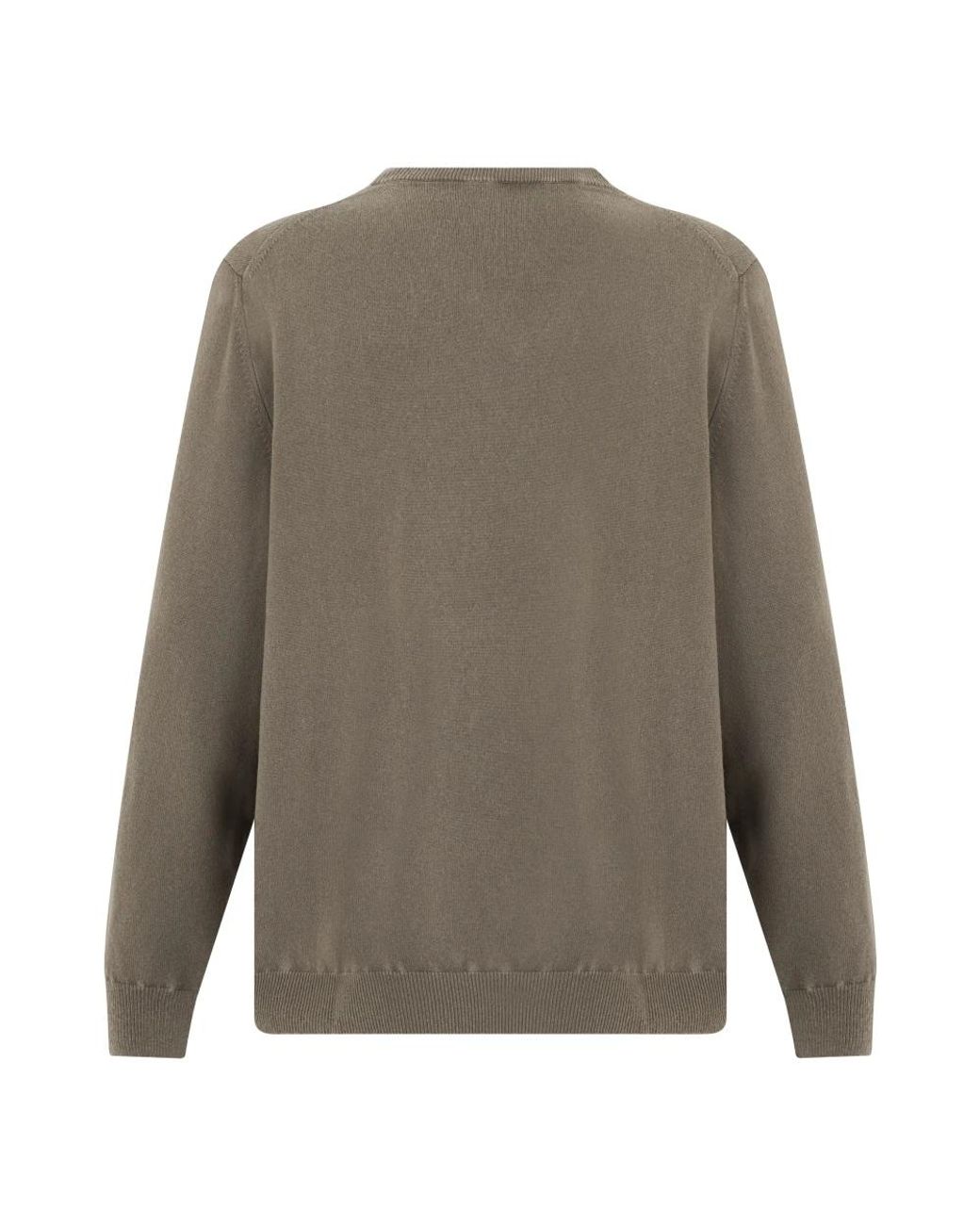 Fedeli Gray V-Neck Knitwear for men