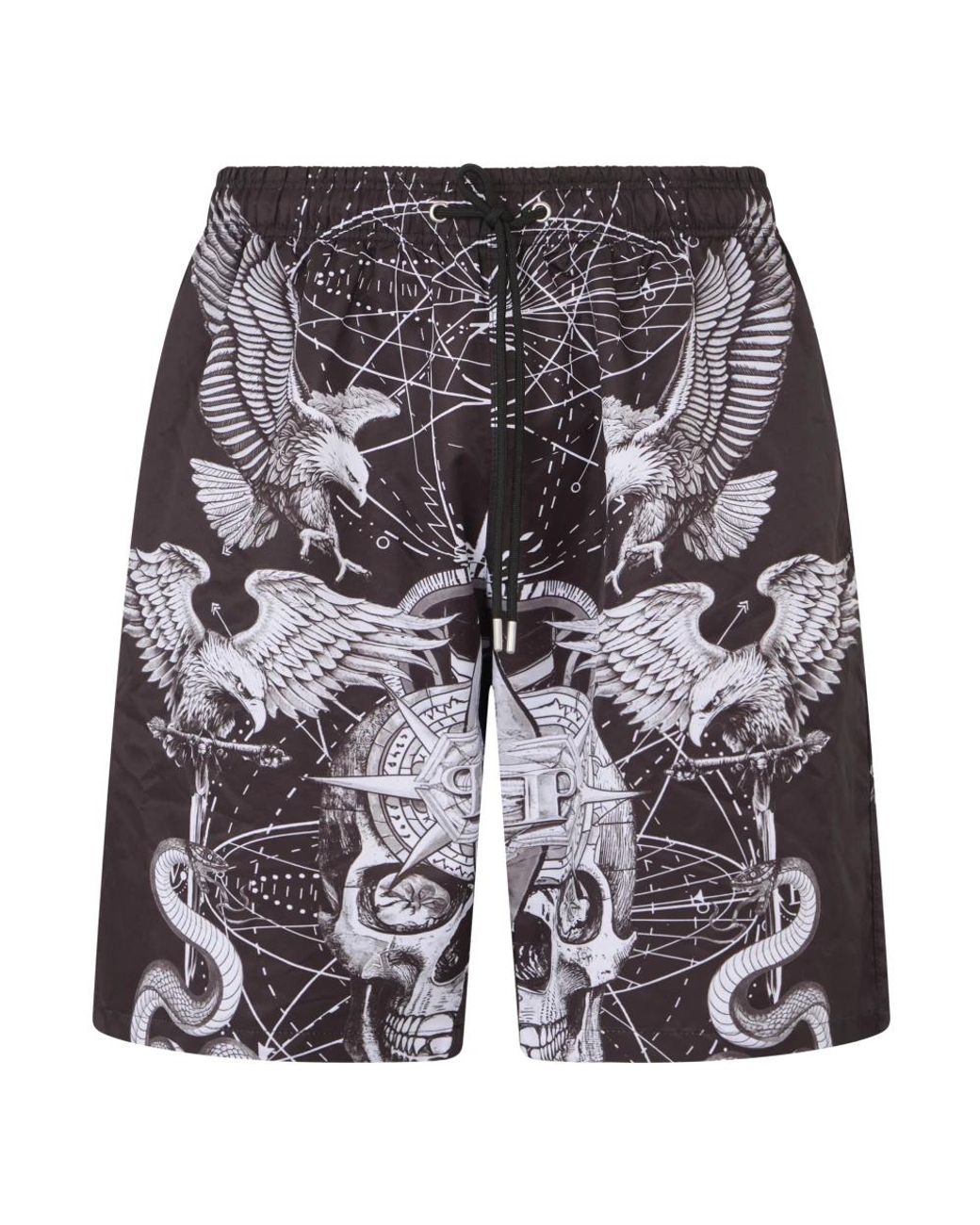 Philipp Plein Black Beachwear for men