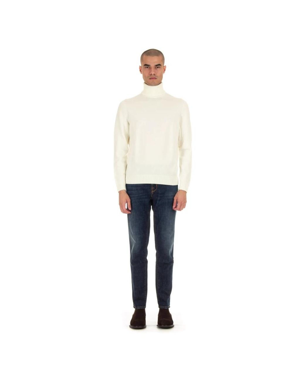 Drumohr White Turtlenecks for men