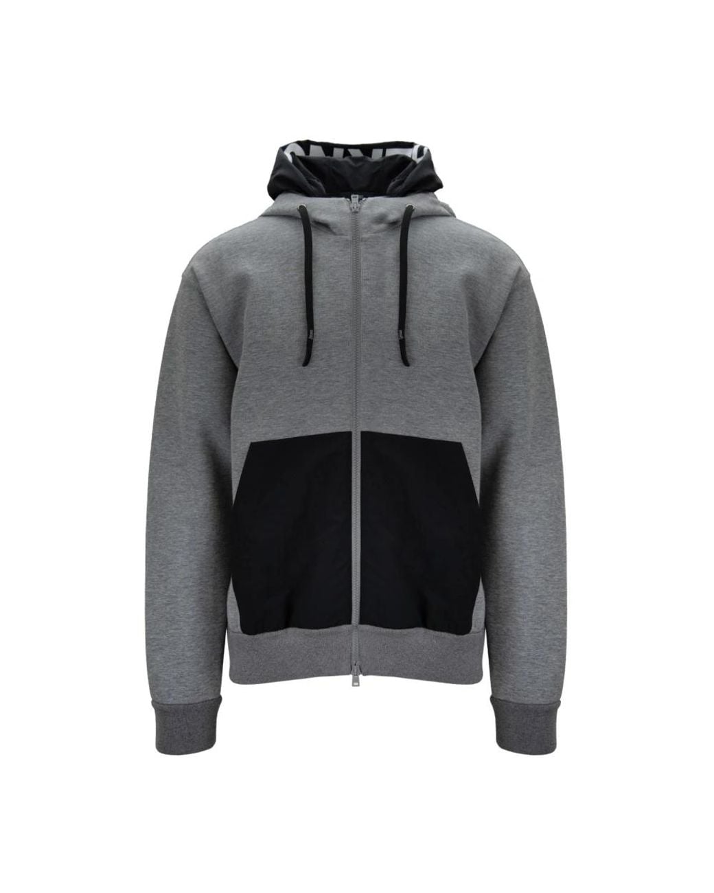 Herno Hoodies & Sweatvesten ,Grijs ,Katoen Herenjas Met Dubbele Capuchon in het Gray voor heren