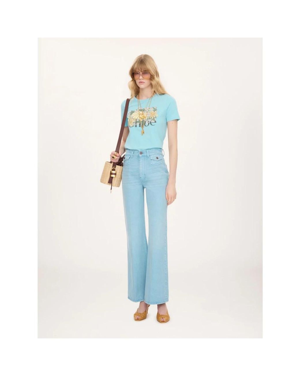 T-Shirts Chloé de color Blue