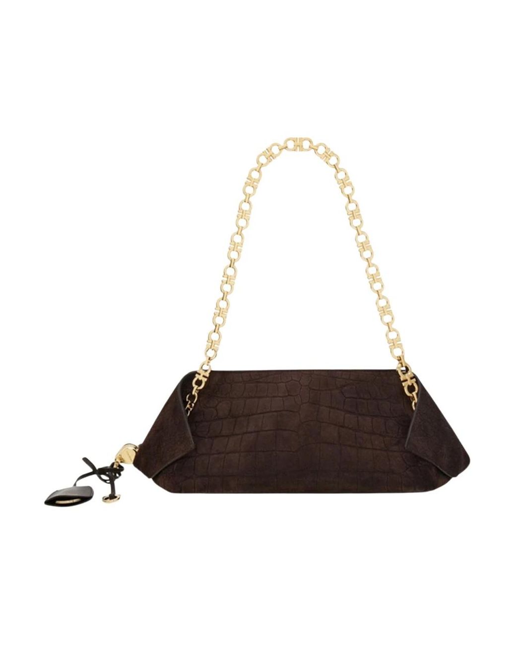 Ferragamo Brown Shoulder Bags