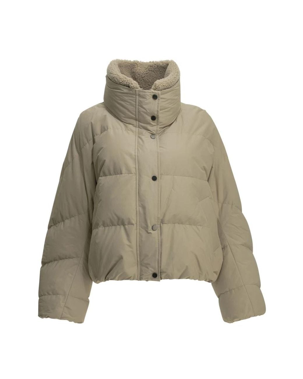 Down Jackets di Brunello Cucinelli in Green